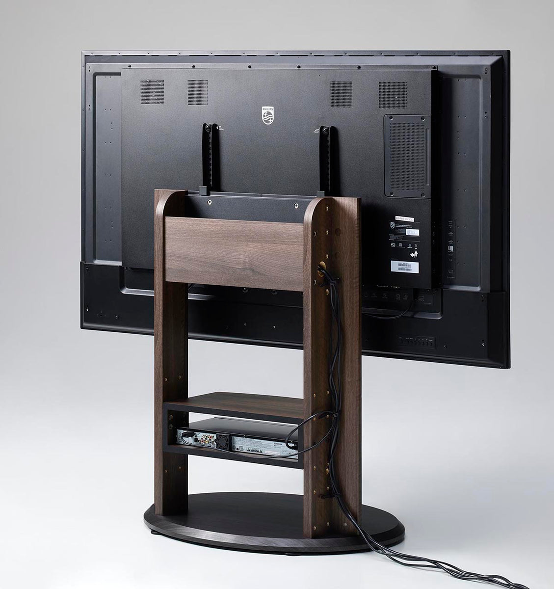 キャスター付き フロアスタンド-WS-H800-ダークブラウン – asahiwood