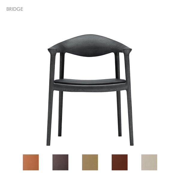 ARM CHAIR BK Leather
