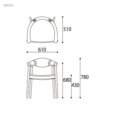 ARM CHAIR BK Leather
