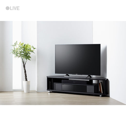 NOA-1400AV-BK コーナーテレビ台 幅140cm