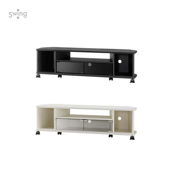 AS-KAD1200 キャスター付きテレビ台 コーナー 幅120㎝