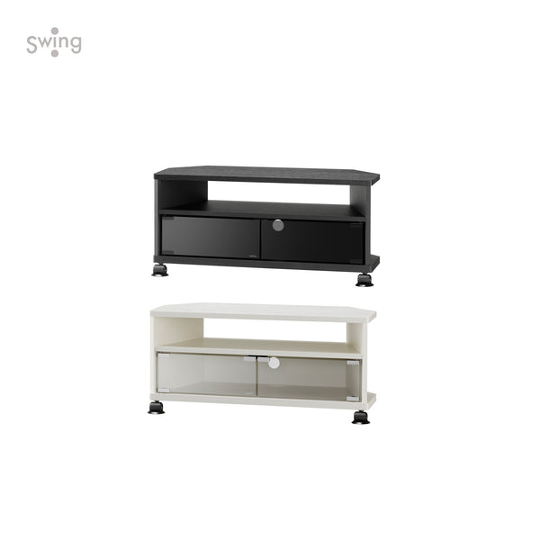 AS-KAD740 キャスター付きテレビ台 コーナー 幅74㎝