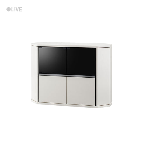 RCA-7510AV-WH コーナーミドルテレビ台 幅100cm