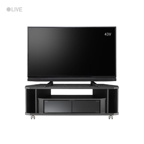 NOA-1000AV-BK コーナーテレビ台 幅100cm