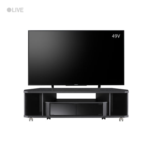 NOA-1200AV-BK コーナーテレビ台 幅120cm