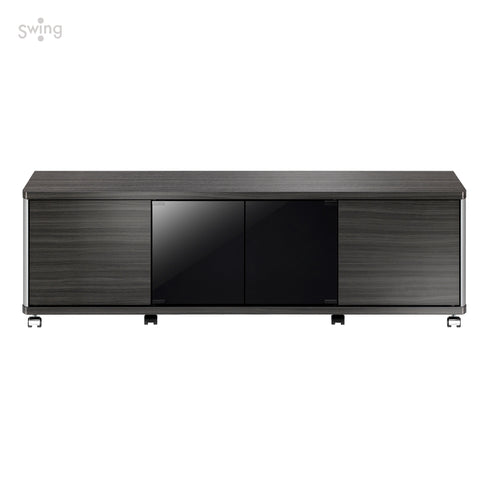 AS-GD1400H キャスター付きテレビ台 幅約140㎝ アッシュグレー ハイタイプ