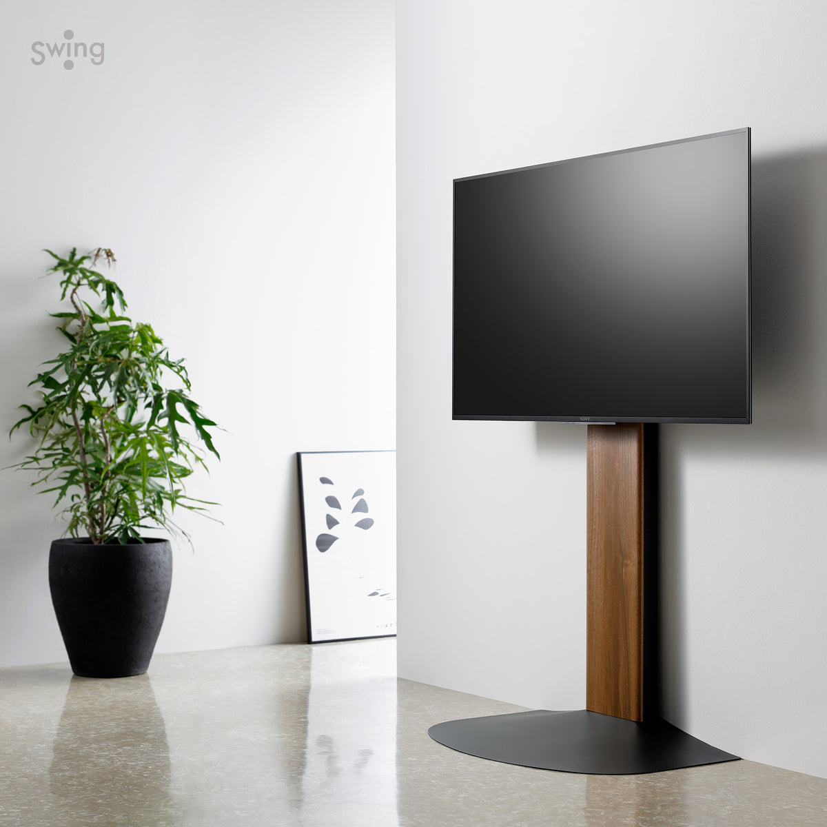 保証内容朝日木材加工 壁寄せテレビスタンド WS-A style 40~55型 幅78.6ｃｍ ブラック/ダークブラウン WS-A800- 壁面タイプ