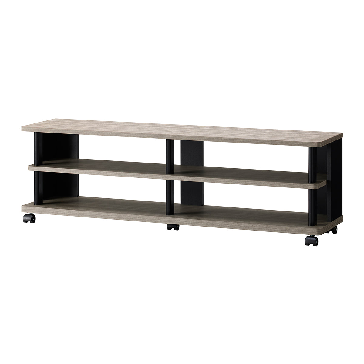 朝日木材加工 テレビ台 GD style 60型 幅140㎝ アッシュグレー 収納付き