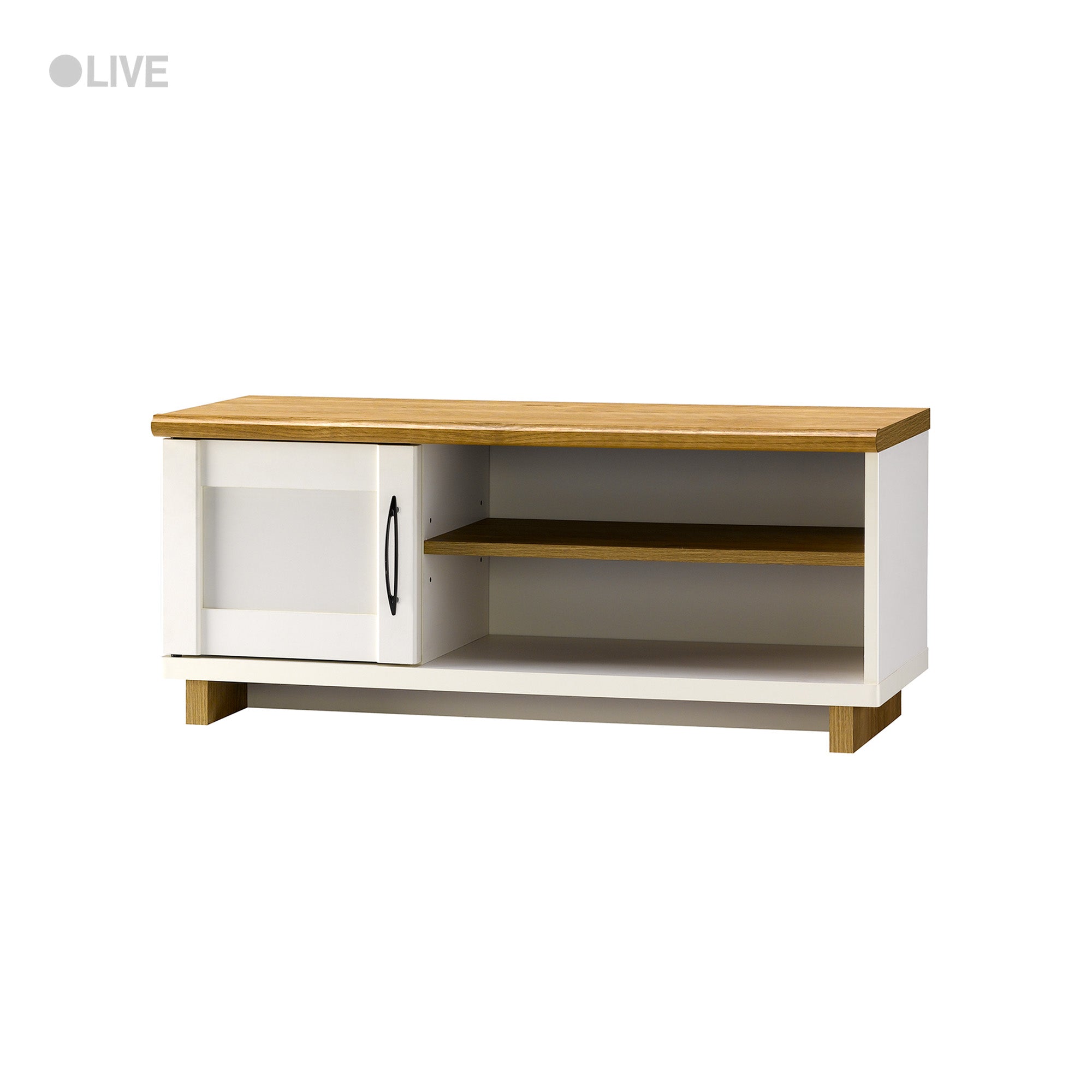 SHUETTE - シュエット】テレビ台-幅79cm-ナチュラル×ホワイト – asahiwood
