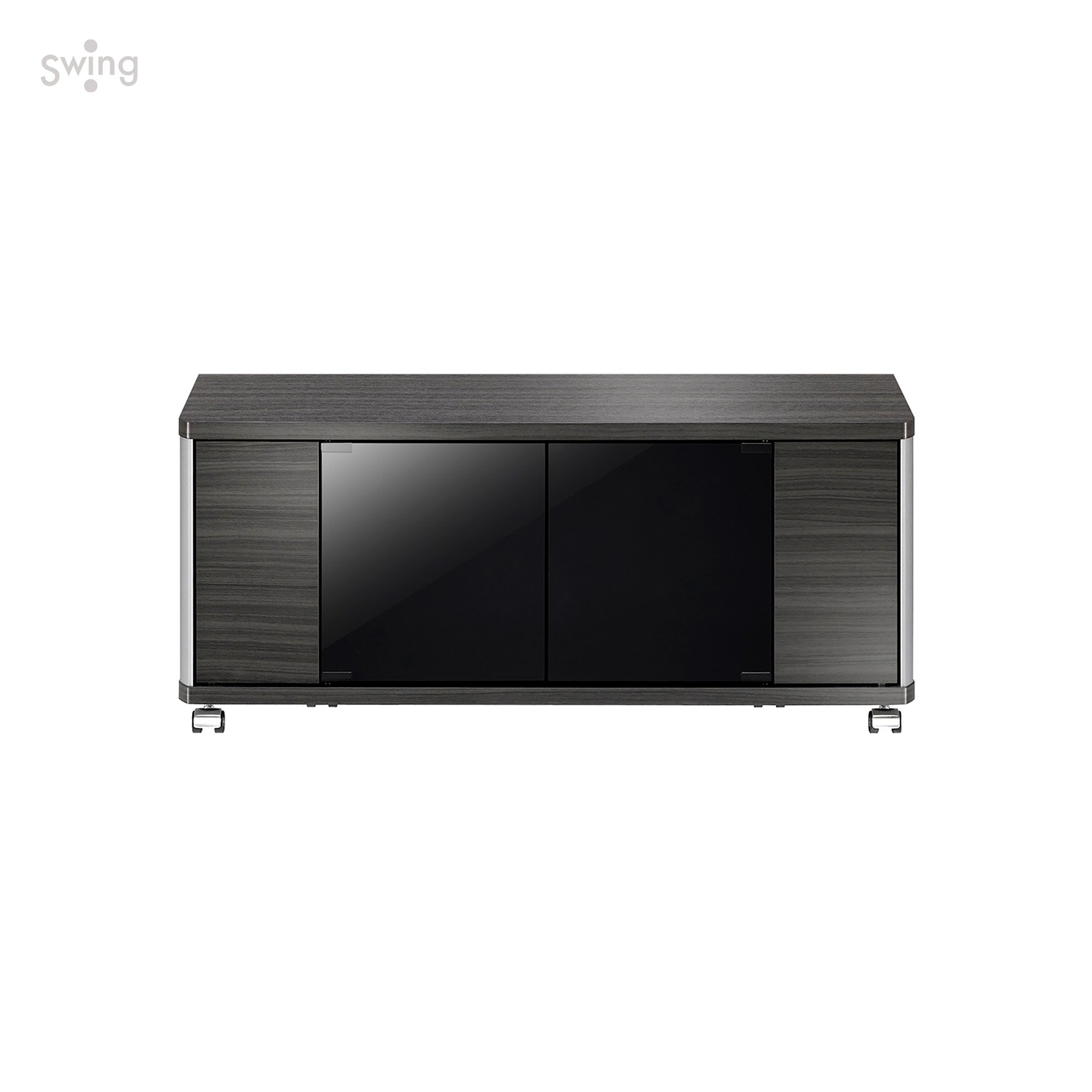 超美品★朝日木材加工 テレビ台 AS-GD1400H 幅140㎝ アッシュグレー AS-GD960H キャスター付きテレビ台 幅約96㎝ アッシュグレー